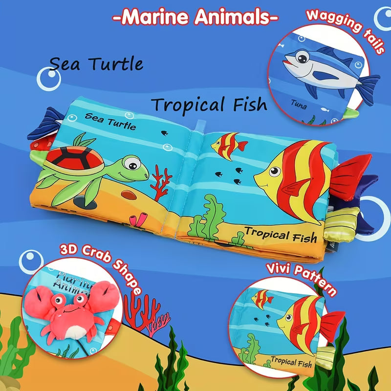 3D Touch Feel Baby Books Toys