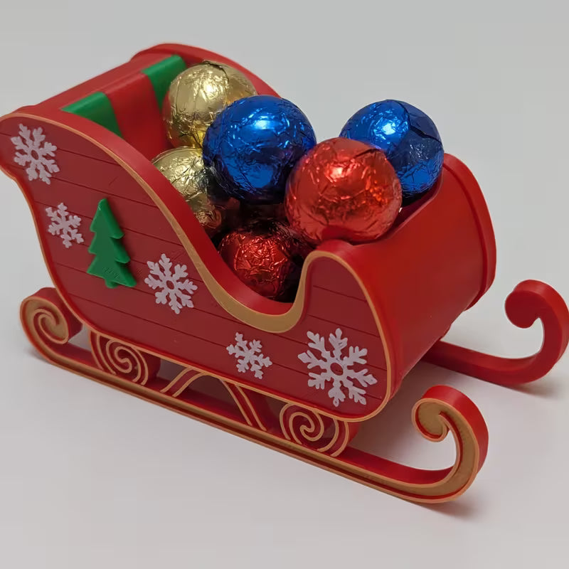 An Ideal Decorative Gift for Christmas - A 3D Printed Christmas Sleigh Figurine