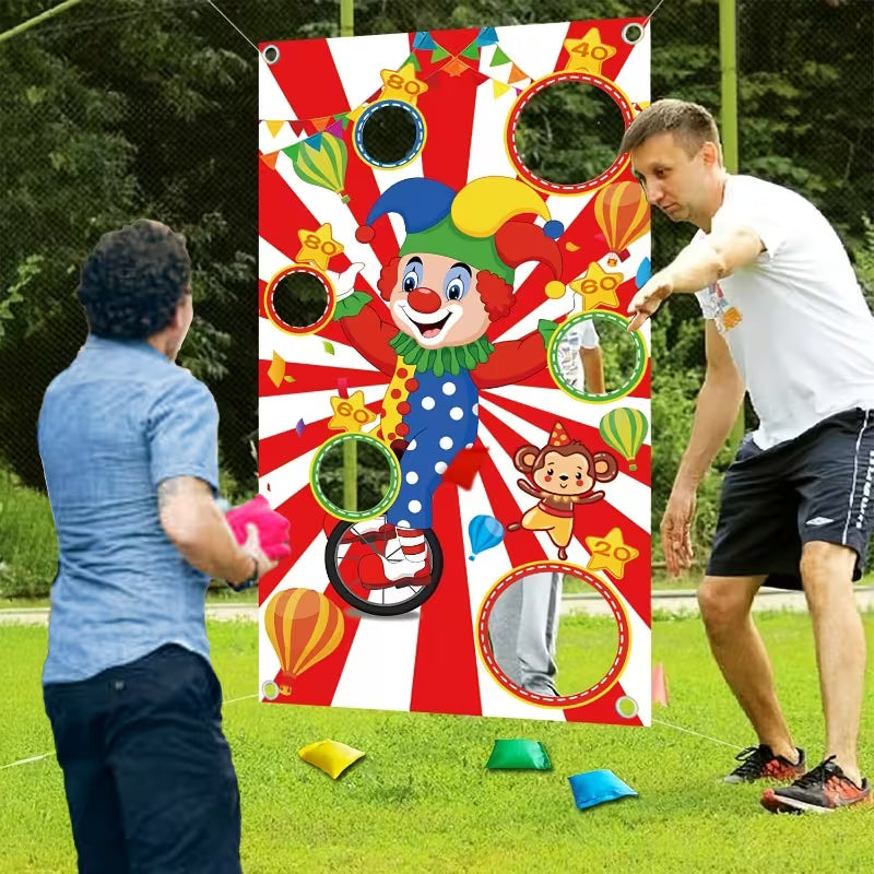 Carnival Bean Bag Toss Game Banner