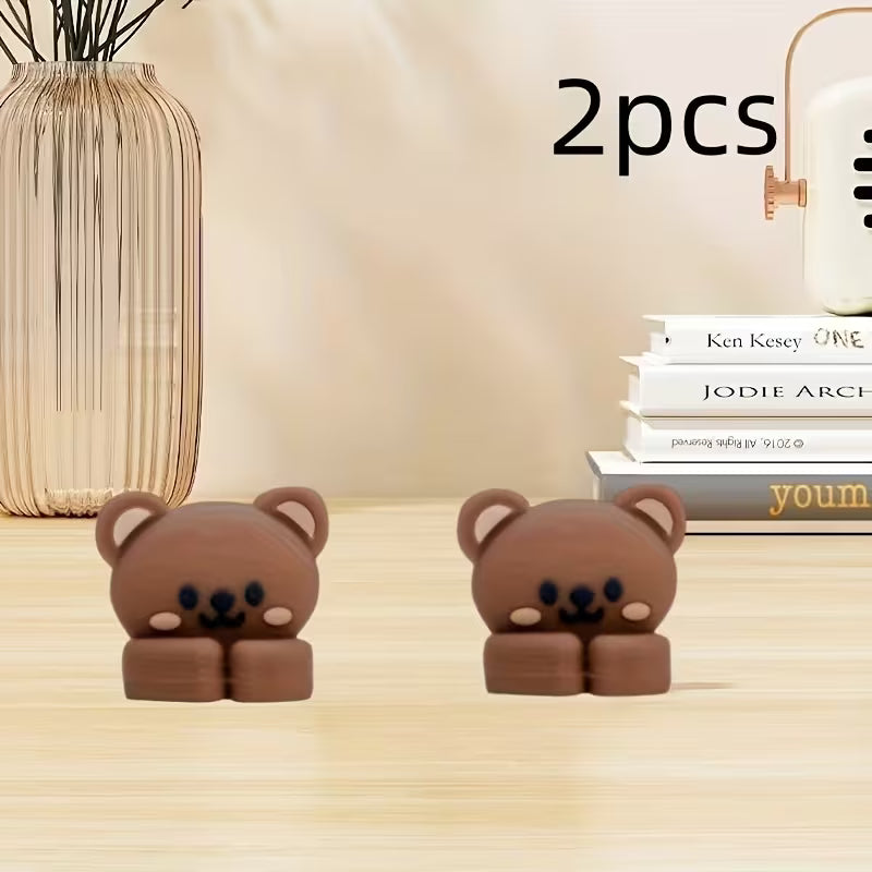 3 Cute Animal Desktop Multifunctional Wire Organizers Set