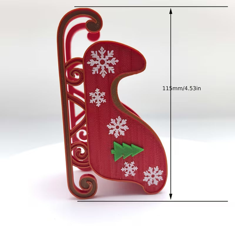 An Ideal Decorative Gift for Christmas - A 3D Printed Christmas Sleigh Figurine