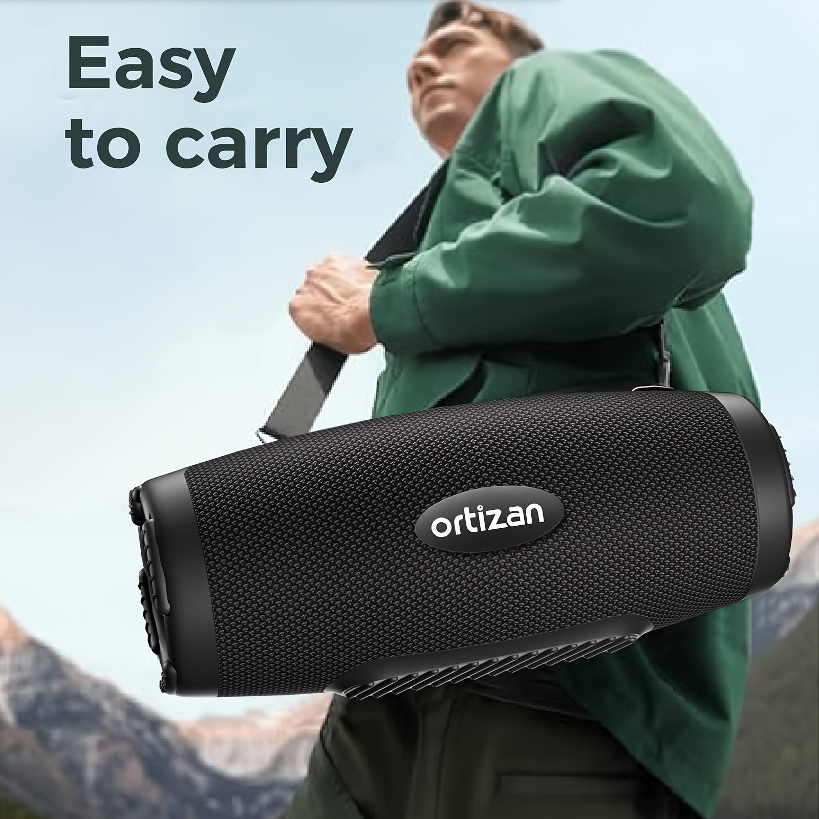 100W Ortizan Wireless Speaker - High-Quality Sound, Strong Bass, 12