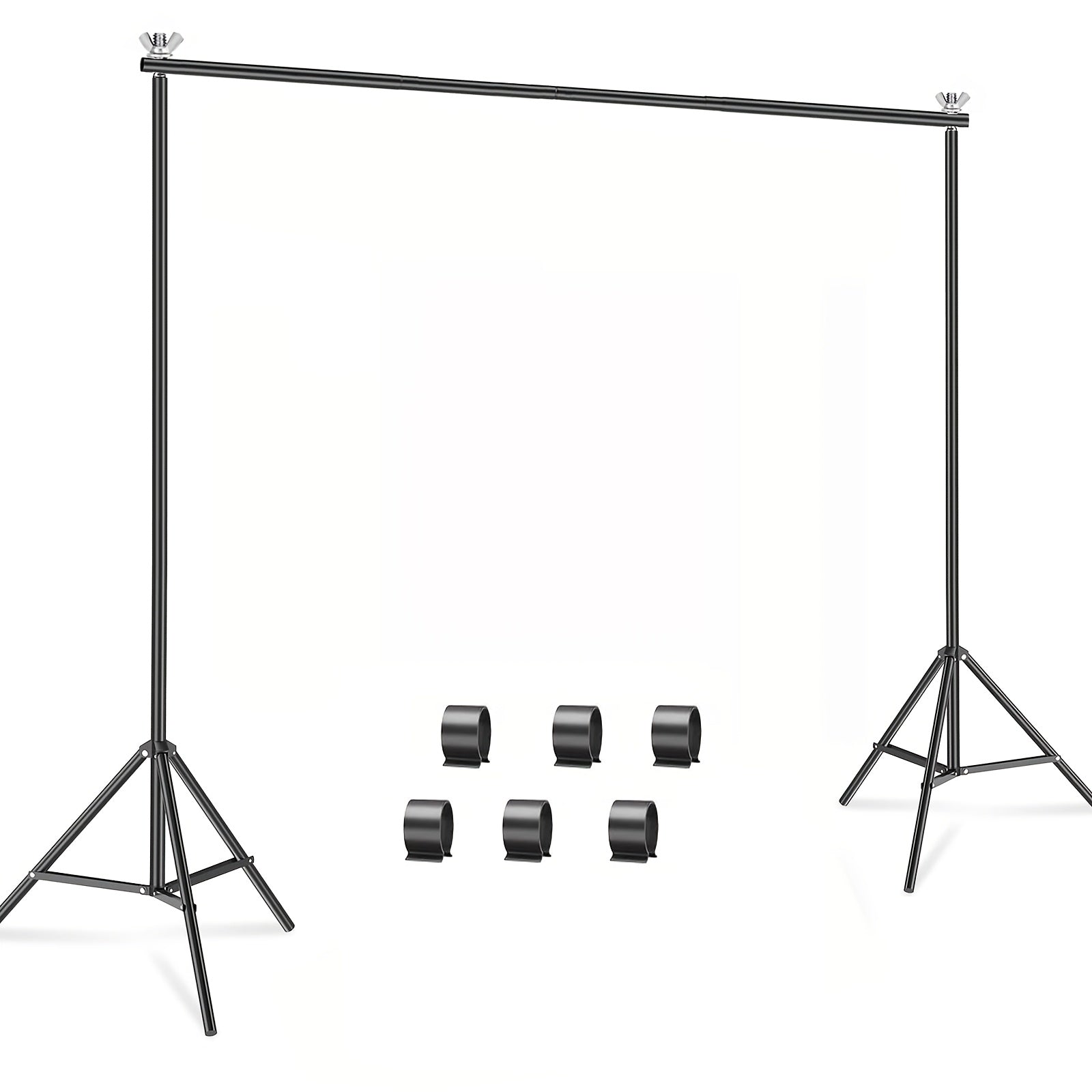 Backdrop Stand 9X6.5ft(WxH) Photo Studio Adjustable Background Stand, Metal Balloon, Metal