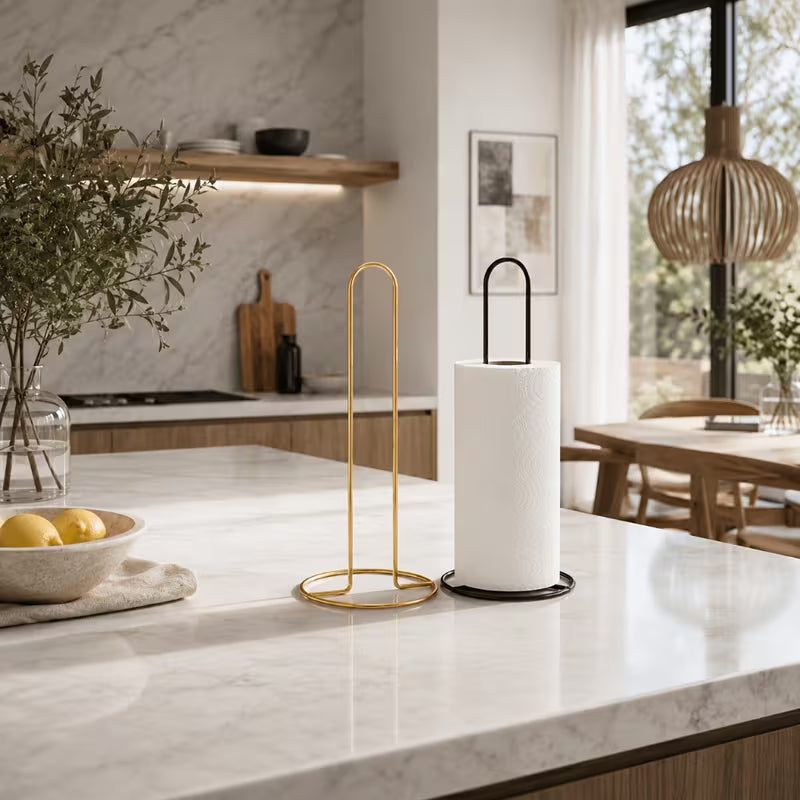 1pc/3 Colors Available Easy Wrought Iron Vertical Tissue Holder Household Kitchen Dining Table
