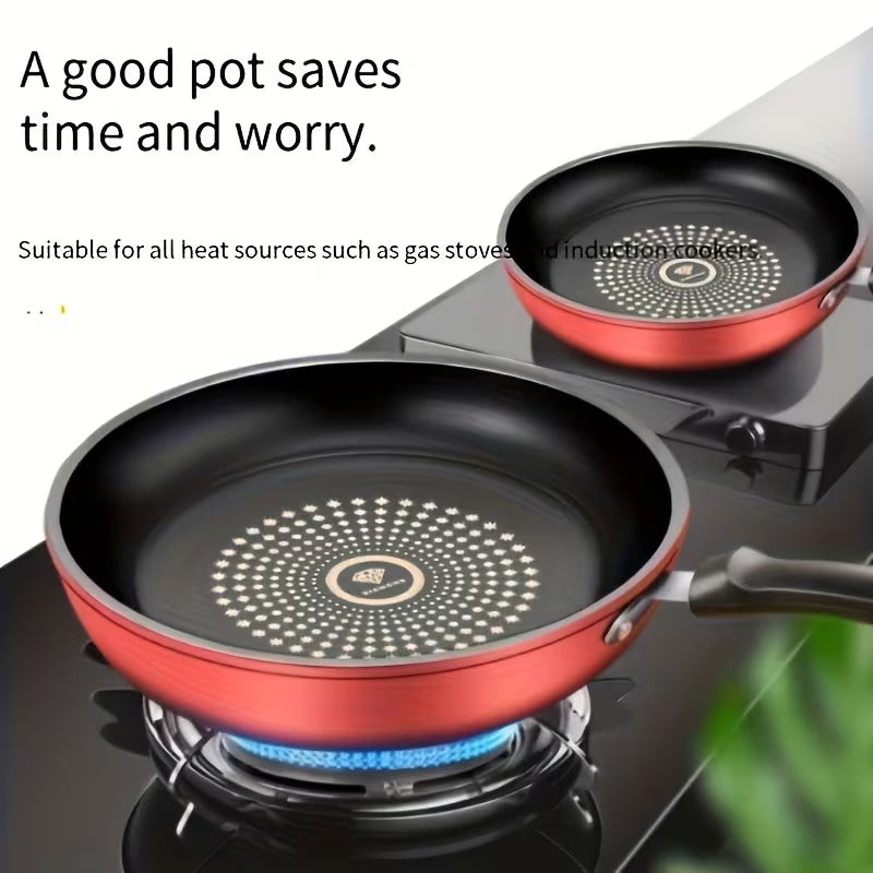 A 9.45-inch Cast Iron Non-stick Frying Pan- Dishwasher-cleaned, Compatible with Induction