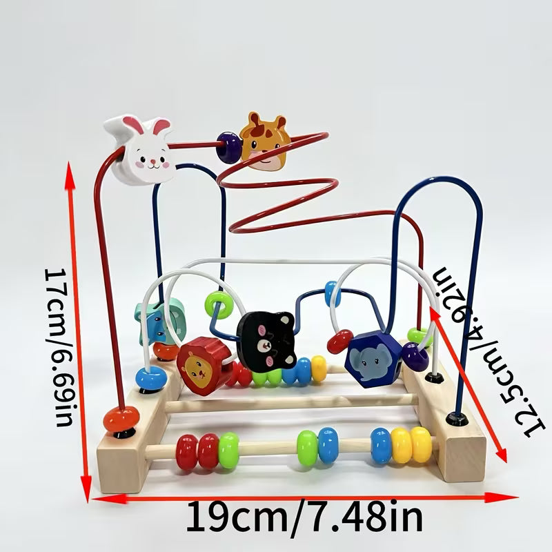 Cartoon Animal Beading Boys and Girls Early Education Puzzle Building