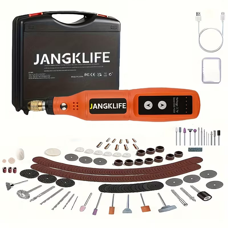Mini Cordless Rotary Tool/Li-ion Battery, 5 Seed/USB Charging/Multi-Purpose Set