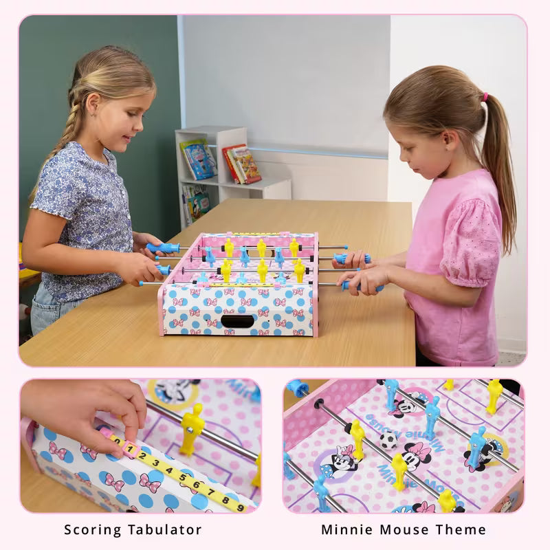 Minnie Mouse Wooden Tabletop Foosball Game