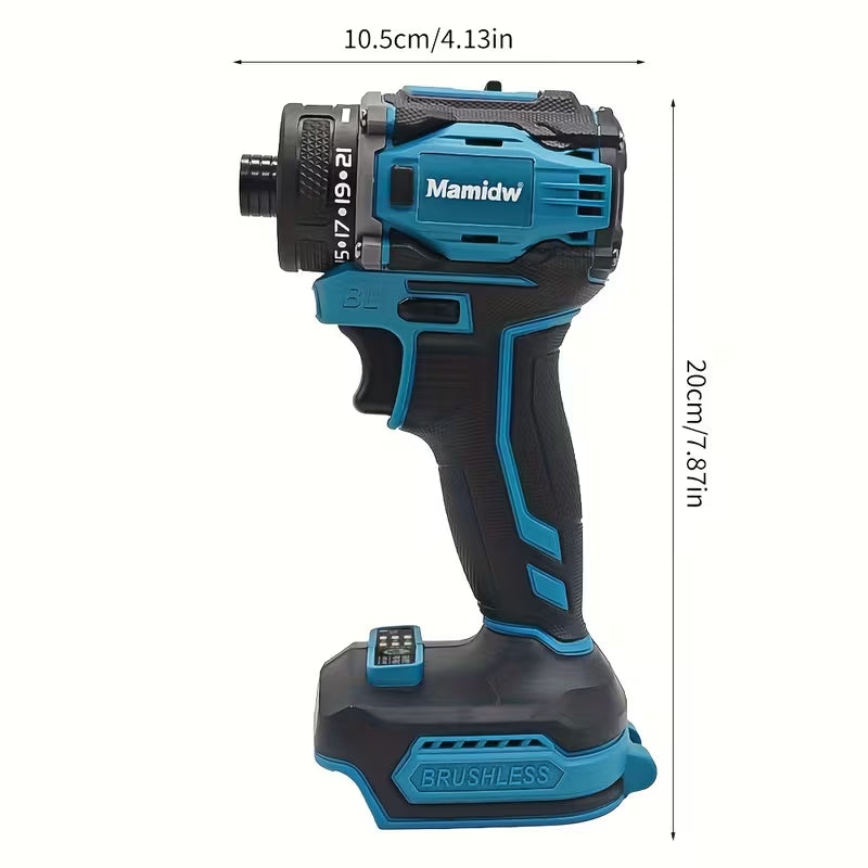 Mamidw 380N.M Cordless Electric Screwdriver, 21-Level Mechanical Torque