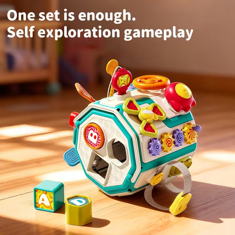 20-In-1 Toddler Busy Board Activity Cube Toys