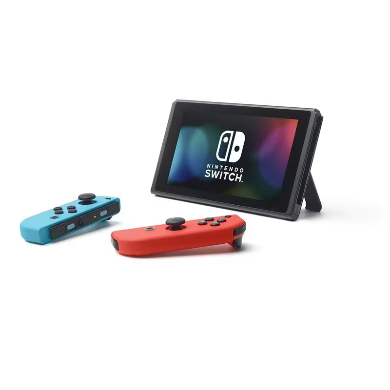 Nintendo Switch with Neon Blue and Neon Red Joy‑Con (Renewed)