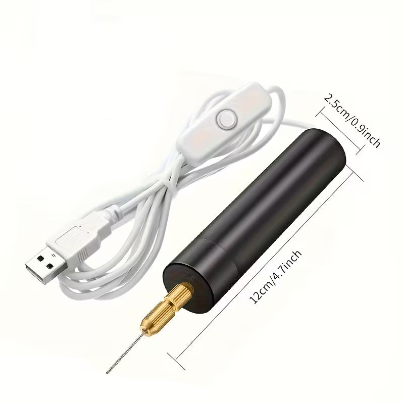 USB Powered Handheld Mini Electric Drill Set Hand Drill 3