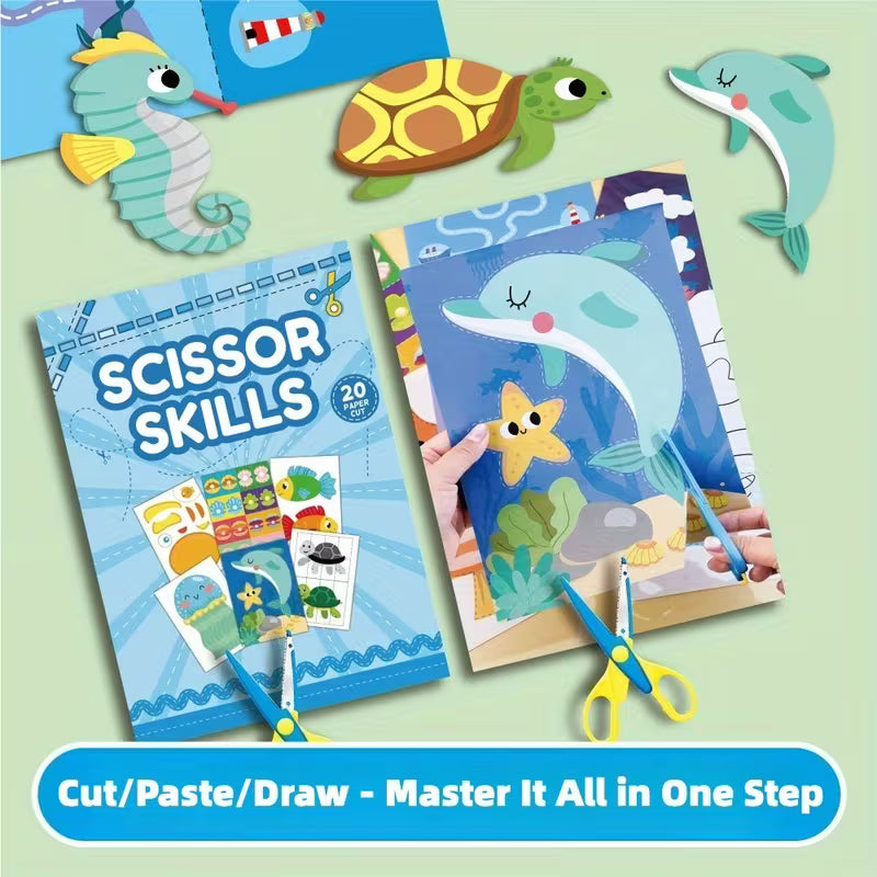 Paper Cutting Book • a Fun Cartoon Activity for Crafts • Promoting