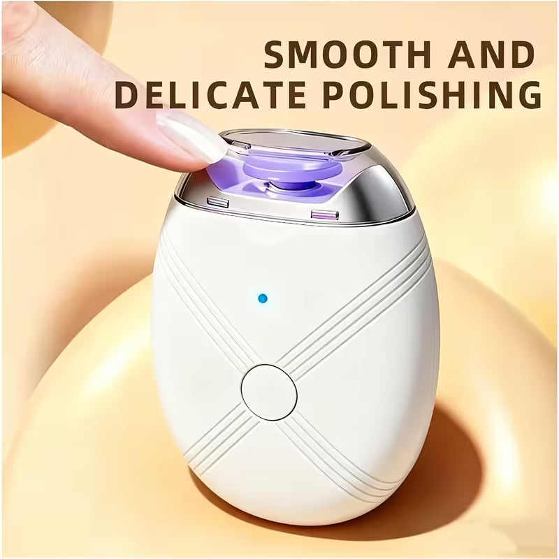 2pcs Rechargeable 2-in-1 Electric Nail Clipper And Polisher with Integrated Trimming