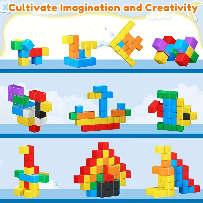 35-Piece Magnetic Building Blocks