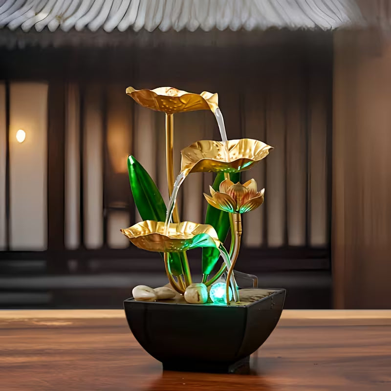 Relaxation Craft - Small Indoor Fountain - Automatic Humidifier - Desktop Decor for Living