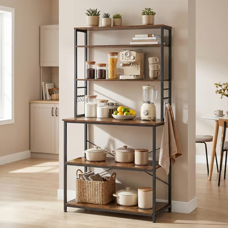 Multipurpose Baker'S Rack Display Table, 6-Tier Kitchen Coffee