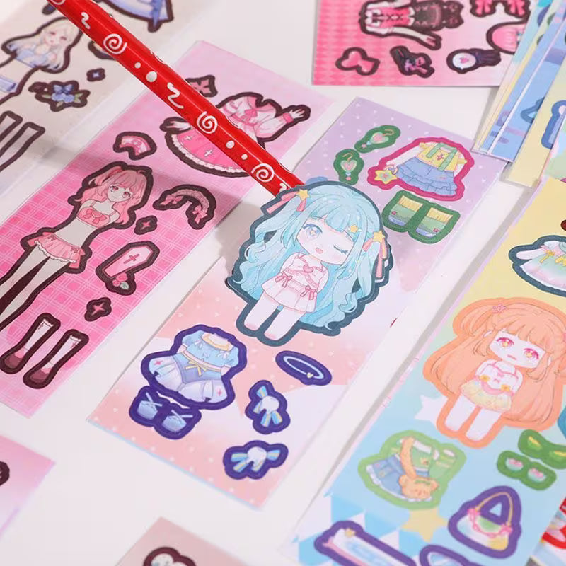 40/80-Piece Princess Makeup Stickers