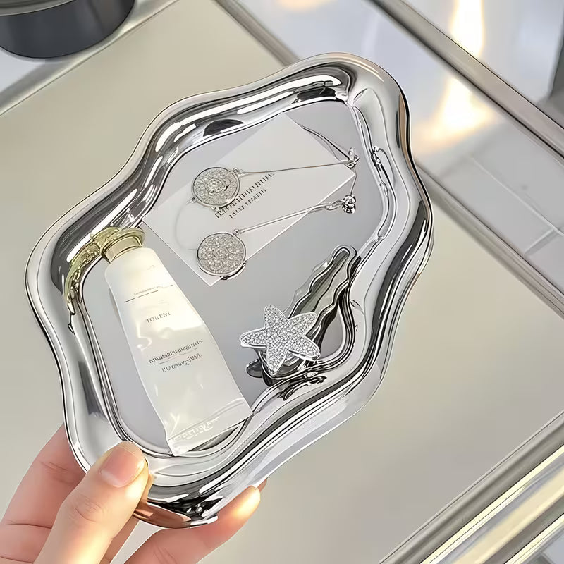 Cloud-shaped Desktop Storage Jewelry Tray, Available in Multiple Colors.