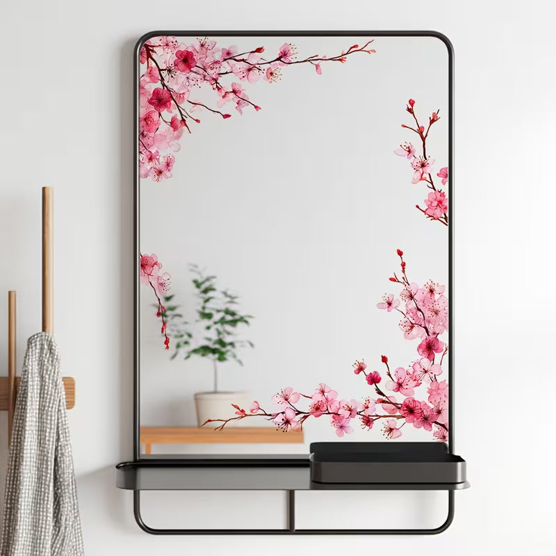Cherry Blossom Window Cling Film Set, Glass