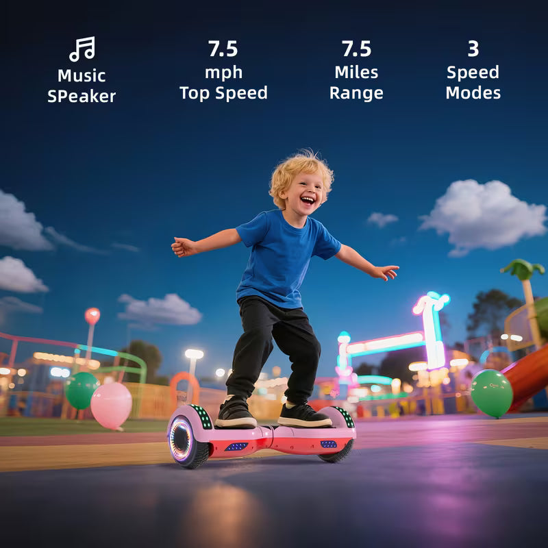6.5" Hoverboard for Kids Ages4+ 300W