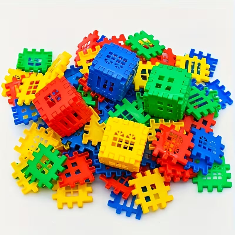 100-Piece House Assembly Building Blocks