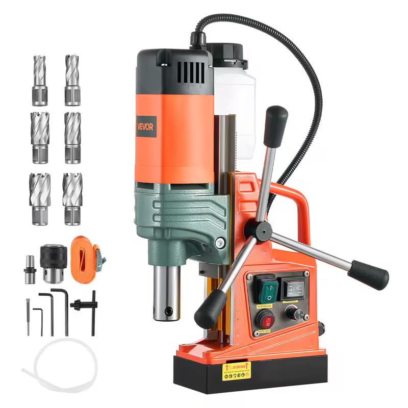 VEVOR Mag Drill Press, 2" Core Drilling Machine, 2922 lbf Variable Speed Portable Magnetic Drill