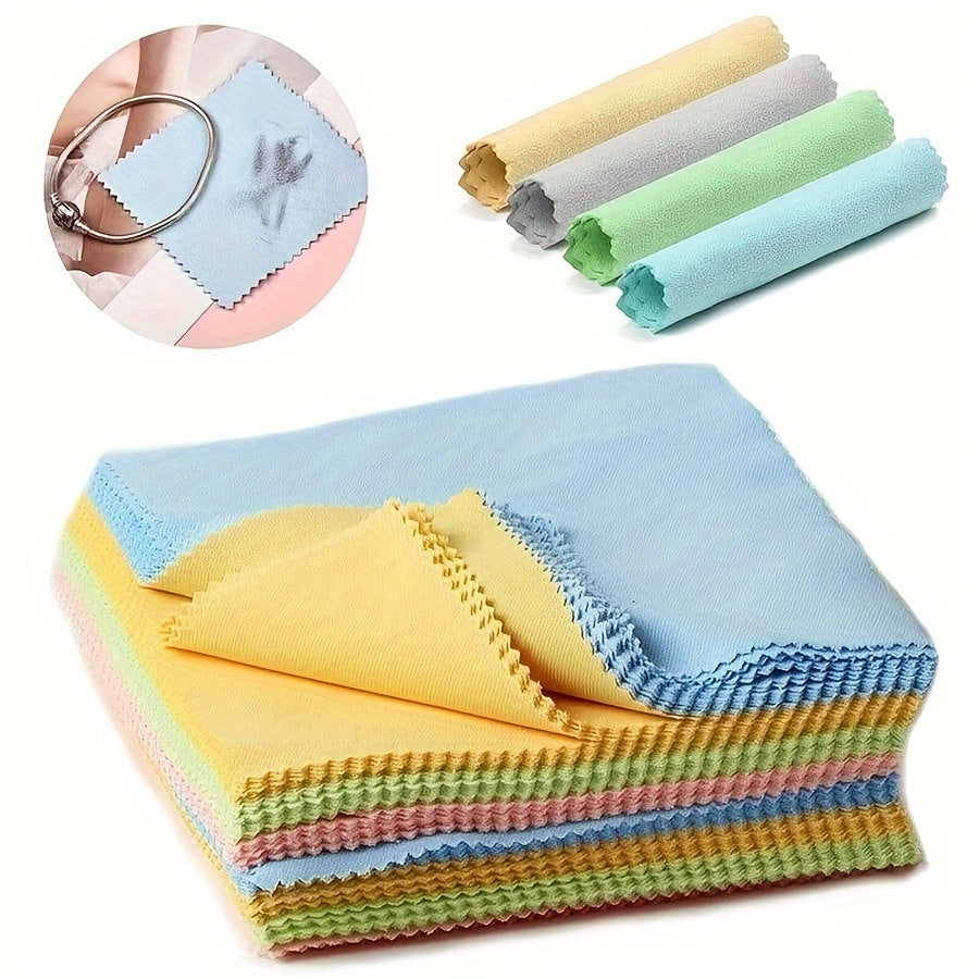Random Colors - Ultra-Fine Microfiber Cleaning Cloths - Soft, Thick Set, Random Color