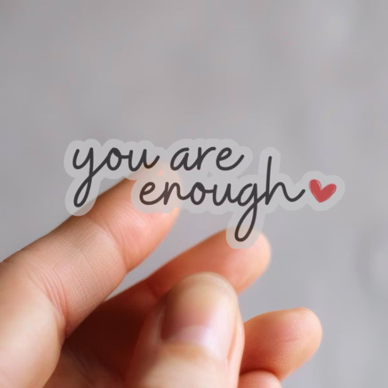 Motivational Quote Stickers| Transparent Vinyl Cut-Out Design, Motivational Message, Laptop