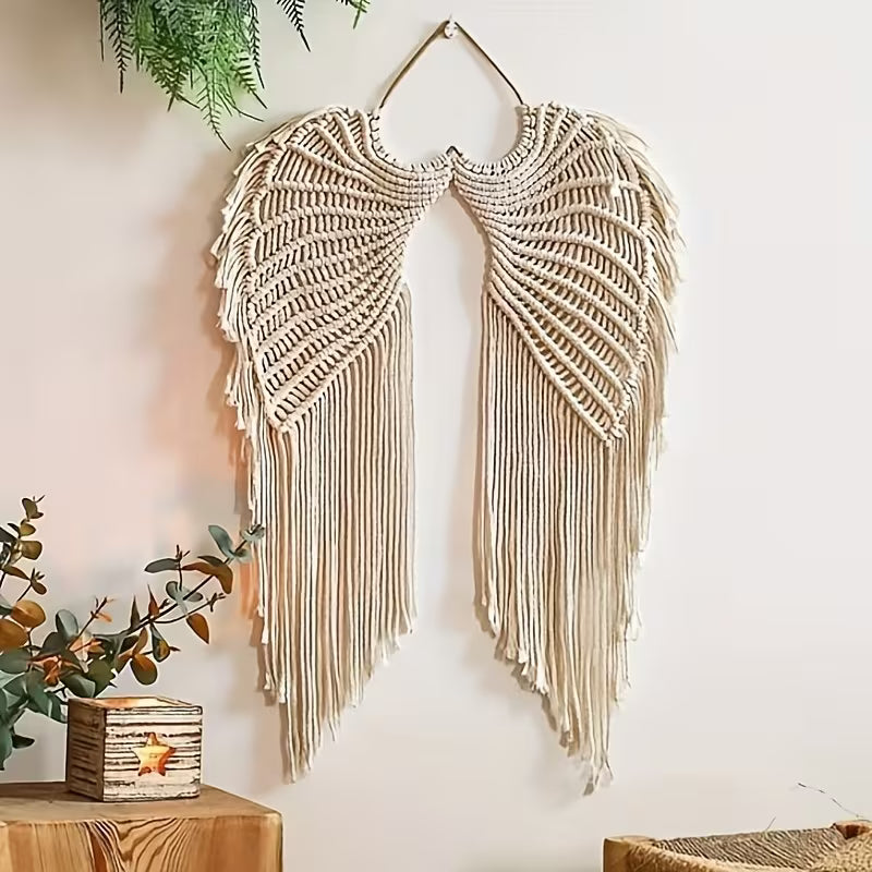 White Angel Wings Wall Decor Hanging Ornament