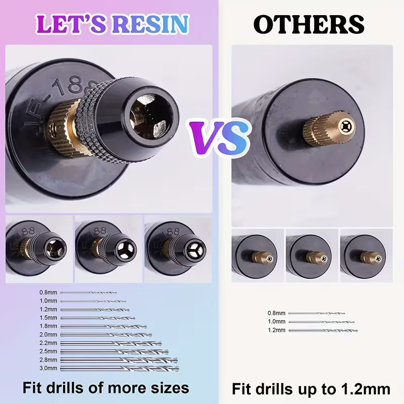 74pcs USB-Powered Precision Drill Set - Metal Mini Drill Kit with 10 Bits(0.8-3mm) & Accessories