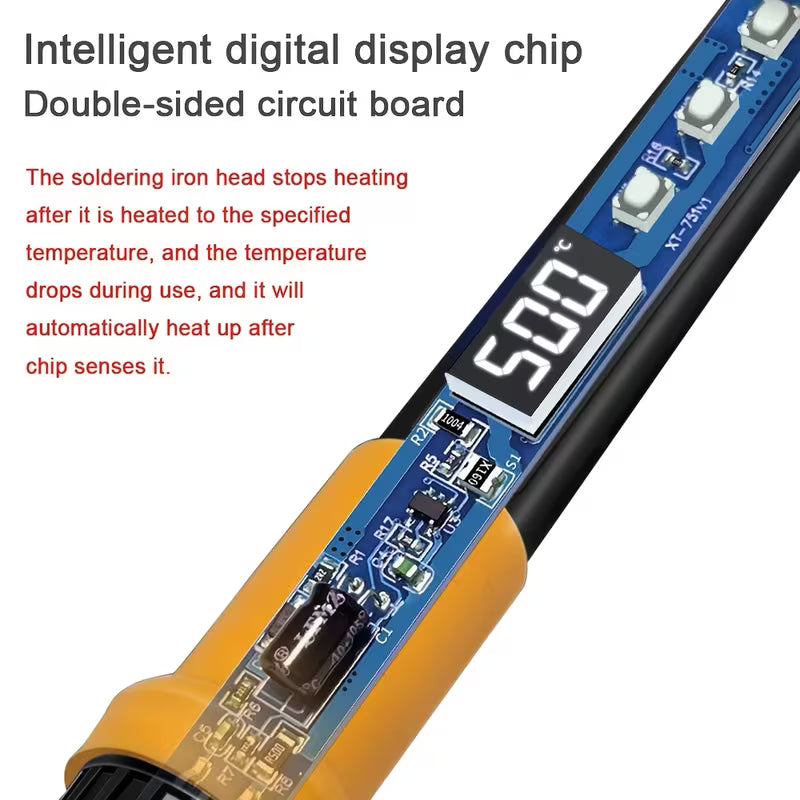 US Standard 80W Digital Soldering Iron 908D • LED Display Soldering Pliers Set • Soldering Iron Kit
