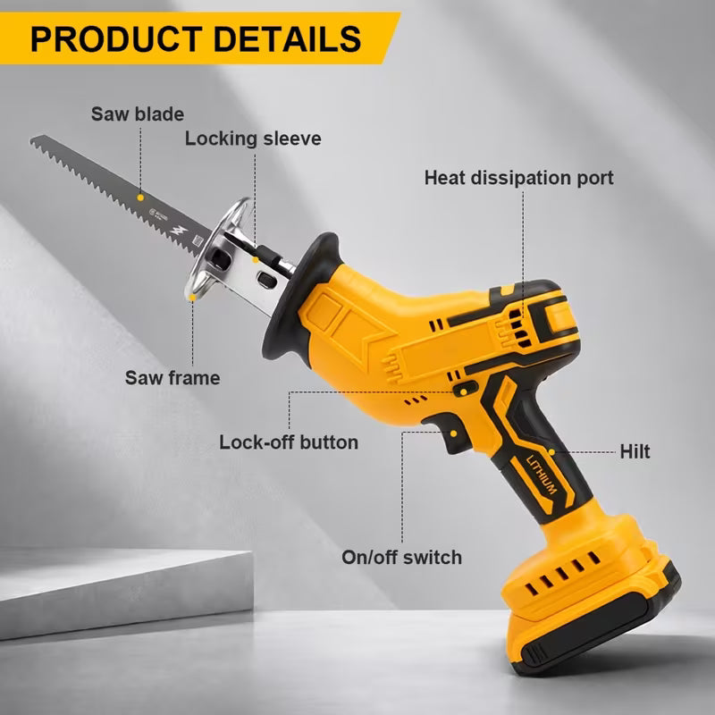 For Dewalt 20V MAX Battery Brushless Cordless Reciprocating Saw, 0-3500 SPM Variable Speed