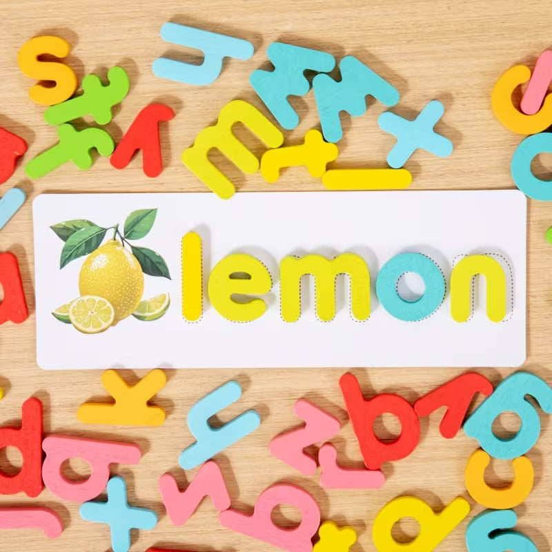 Wooden English Word Spelling Game
