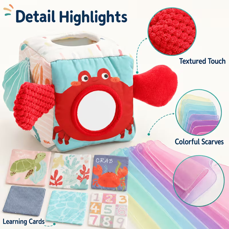 16-Piece Ocean Theme Activity Cube Toy