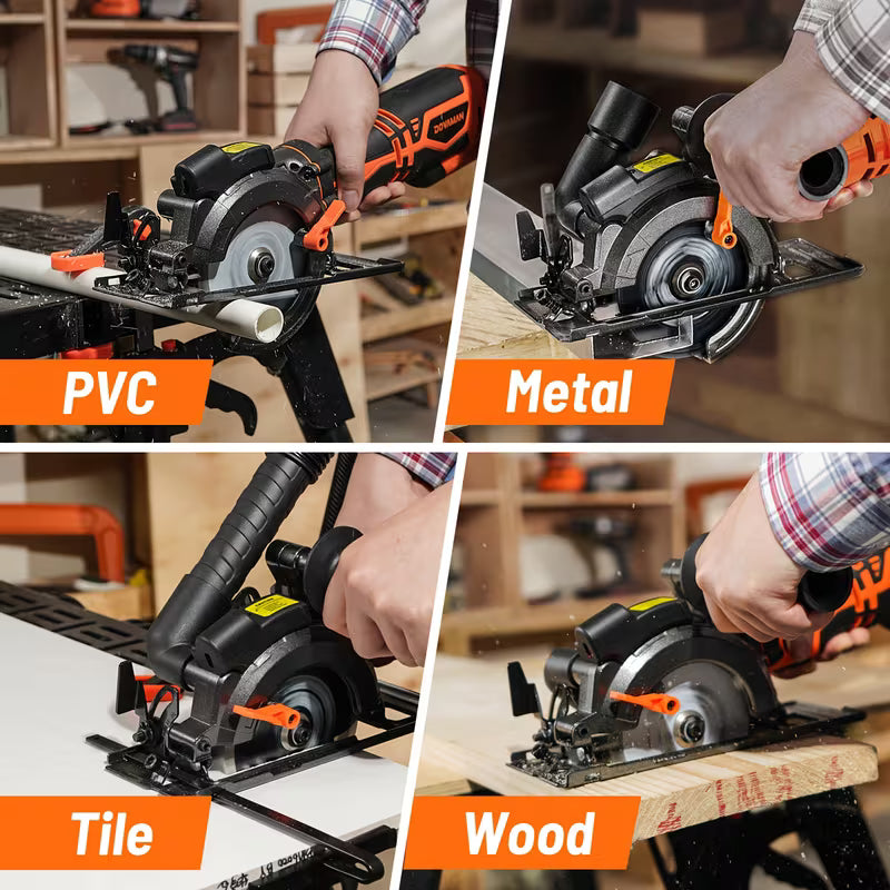 4.5 Inch Mini Compact Circular Saw, Wood