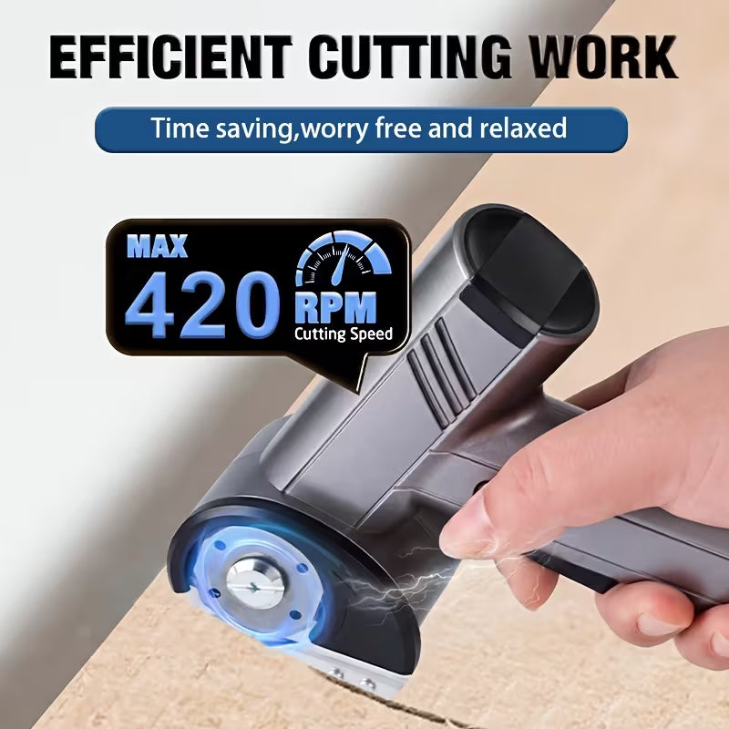 Electric Scissors Equipped with Blades, a Rechargeable Cardboard Box Cutter