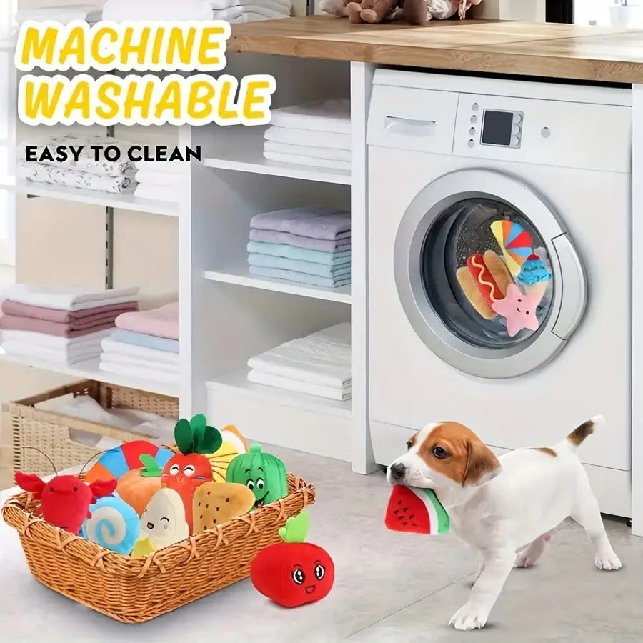 Random Style Dog Plush Toys, Pet Dog Chewing And Making Set