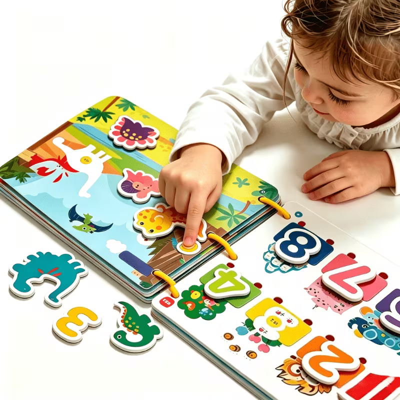 Interactive Educational Sticker Cards for Kids