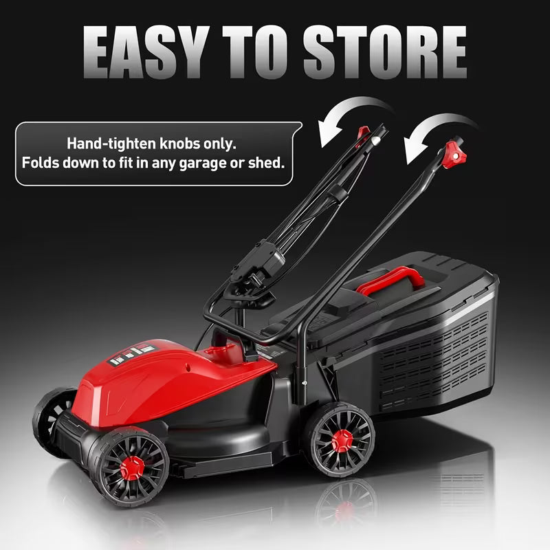 14-Inch 120V Electric Lawn Mower, 1050W Corded Yard