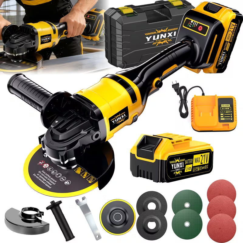 2026 Cordless Angle Grinder, Lightweight Handheld Power Tool, Ergonomic Grip
