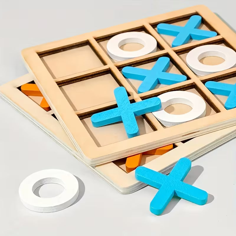Tic Tac Toe Board Game Wooden