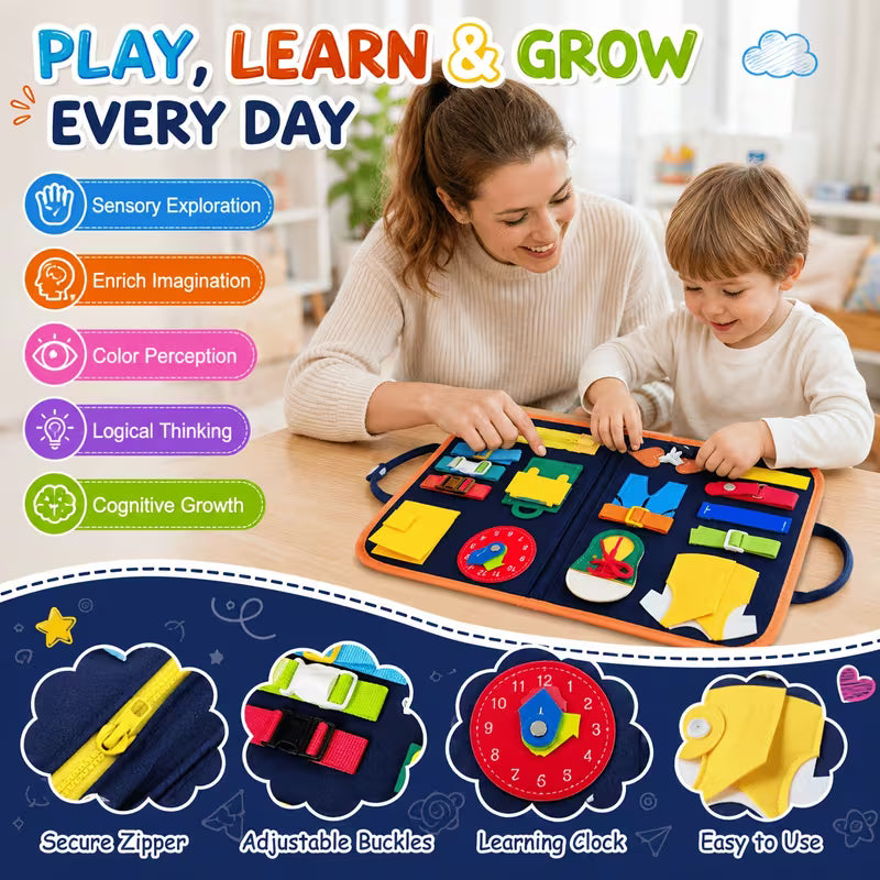 Toddler Learning Activities Busy Board Toys Sensory Toys