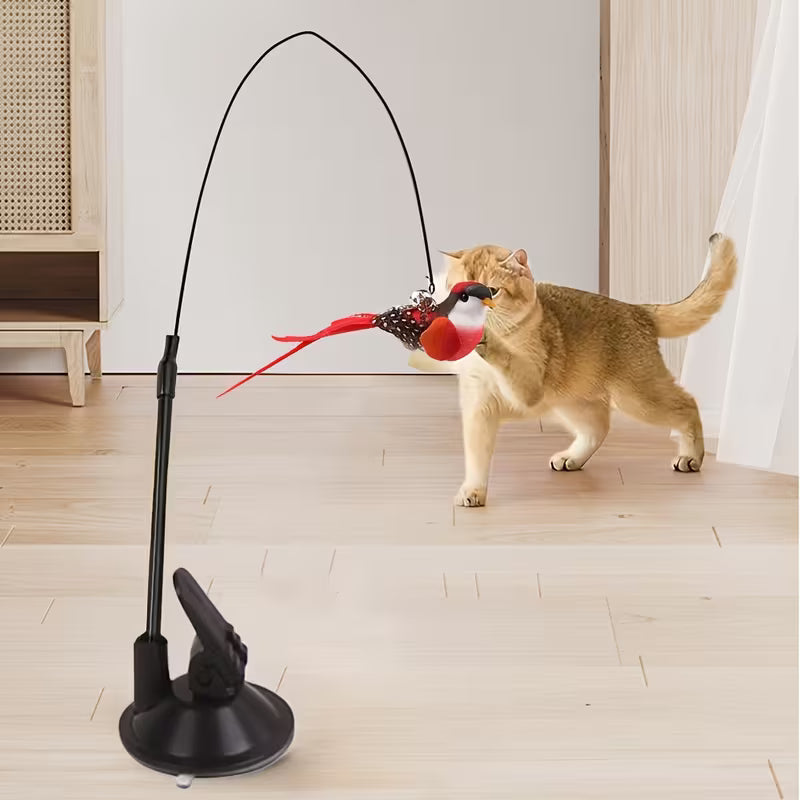 1pc Strong Suction Cup Cat Teaser Wand Set