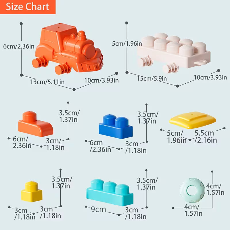 Large-particle Interlocking Educational Building Blocks Toy