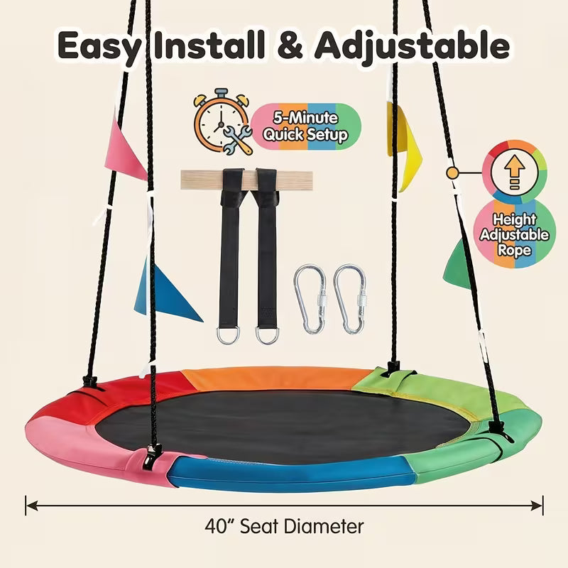 Outdoor Flying Saucer Swing