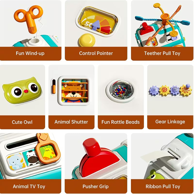 20-In-1 Busy Board Activity Cube