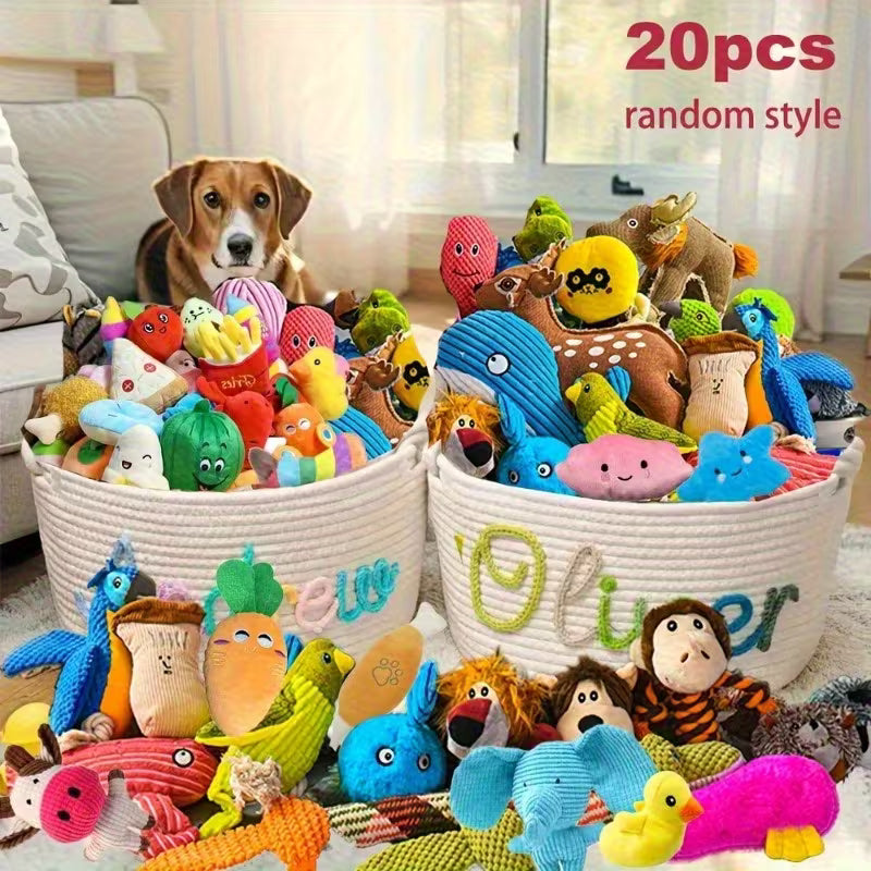 20-Piece Chew-proof Dog Toy Set