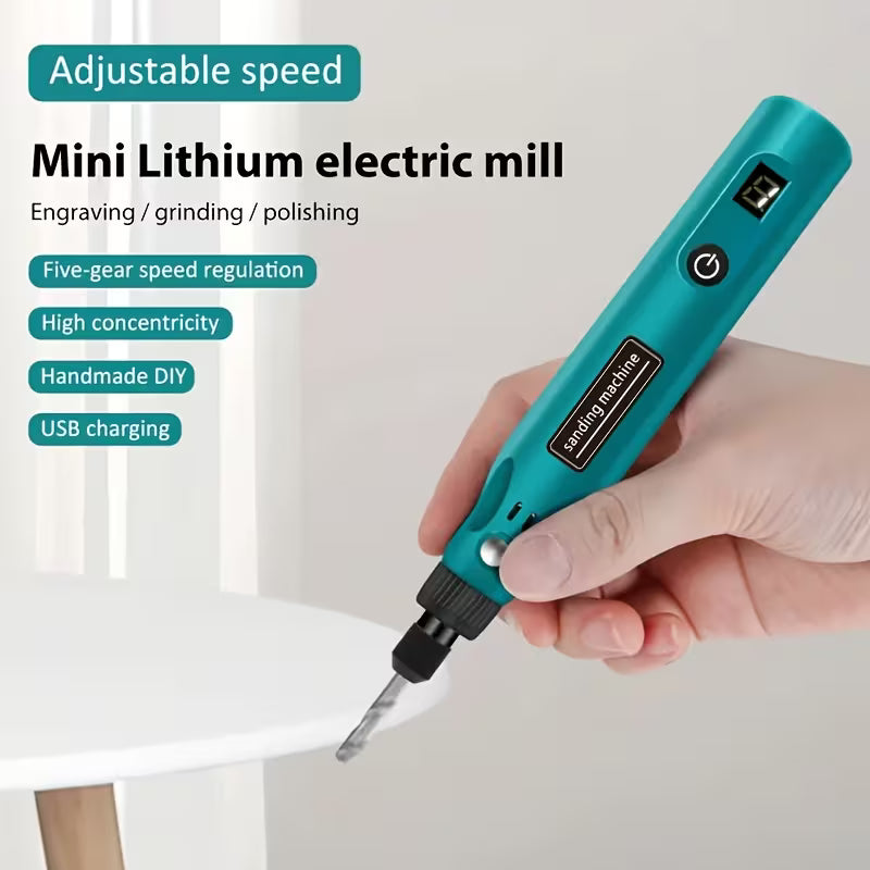 Industrial-grade Blue and Black 3.7V Power Lithium Battery Electric Grinder