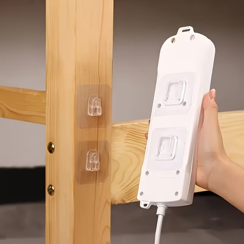 No Drill Adhesive Wall Hooks - Waterproof Strong Adhesive Suitable for Router, Picture Frames